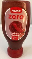 Mängden socker i Hot Ketchup 0% Fat