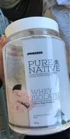Mängden socker i Pure native Whey Isolate