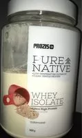 Mängden socker i Pure Native Whey Isolate Nature