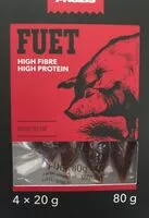 Mängden socker i Fuet
