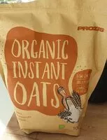 Mängden socker i Organic instant oats Banana