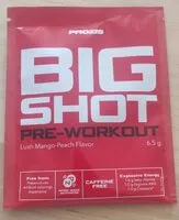 Mängden socker i Big Shot pre-workout caffeine free