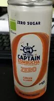 Mängden socker i Captain Kumbucha zero ginger lemon