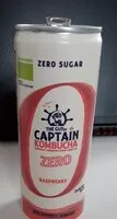 Mängden socker i Captain kombucha zero raspberry