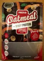 Mängden socker i Oatmeal + whey protein nutchoc