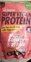 Mängden socker i Super Vegan protein red berries & goji with Digezyme
