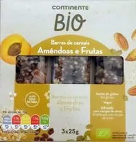 Mängden socker i Barras de cereais Amêndoas e Frutas