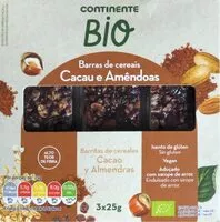 Mängden socker i Barras de Cereais Cacau e Amêndoas