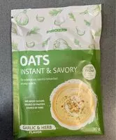 Mängden socker i Oats instant & savory