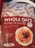 Mängden socker i Whole Oats savory Bacon