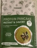 Mängden socker i Protein Pancake, Instant & Savory, Mushroom & Spinach Flavor