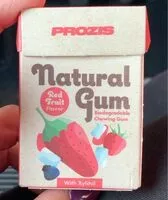 Mängden socker i Natural gum