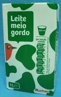 Mängden socker i Leite meio gordo Auchan