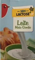 Mängden socker i Leite meio gordo sem lactose