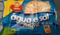 Mängden socker i Bolacha água e sal integral -40% sal