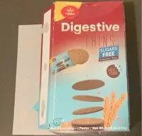 Mängden socker i Digestive Thins