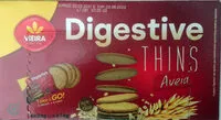 Mängden socker i Digestive thins aveia