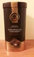 Mängden socker i Amendoas chocolate leite com pedaços caramelo