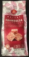 Mängden socker i Wafers Framboesa