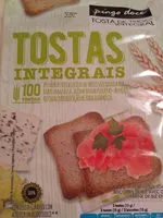 Mängden socker i Tostas integrales