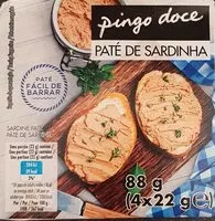Mängden socker i Paté de sardine