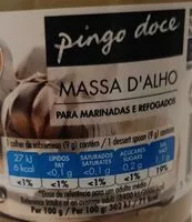 Mängden socker i Massa d'alho