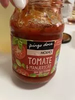 Mängden socker i molho de tomate e manjericão