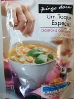 Mängden socker i croutons com azeite e alho