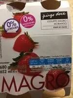 Mängden socker i Iogurte Magro Morango