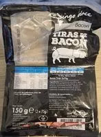 Mängden socker i Bacon, Tiras de Bacon