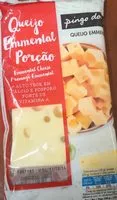 Mängden socker i Queijo Emental Porção
