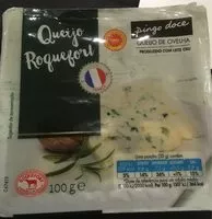 Mängden socker i Queijo de Ovelha, Queijo Roquefort