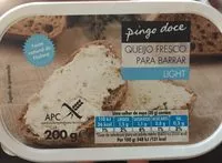 Mängden socker i Queijo Fresco para Barrar Light