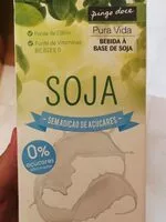 Mängden socker i Bebida à Base de Soja, Soja, sem Adição de Açúcares