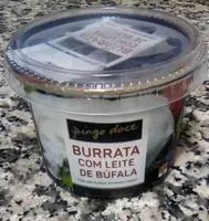 Mängden socker i Burrata com leite de búfala