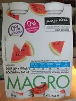 Mängden socker i Yaourt liquide pastèque