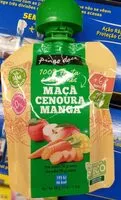Mängden socker i Maçã cenoura manga