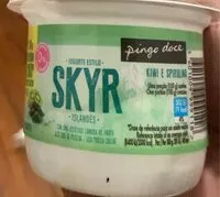 Mängden socker i Skyr kiwi e spirulina