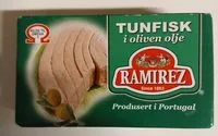 Mängden socker i Tunfisk i olivenolje