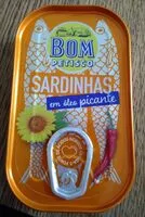 Mängden socker i Sardinhas em óleo picante