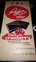 Mängden socker i Dark chocolate with cranberry
