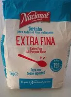 Mängden socker i Farinhanacionalextrafinas / Fermto1kgcx10