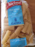 Mängden socker i Macarrão Gr Rigatoni