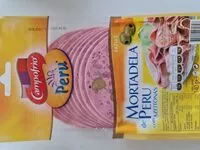 Mängden socker i Mortadela de Peru com Azeitonas