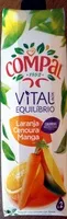 Mängden socker i Néctar de laranja, cenoura e manga - Vital equilíbrio