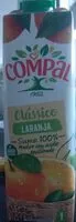 Mängden socker i Compal Classico De Laranja
