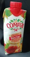 Mängden socker i Compal Clássico Nectar Pêche 33 cl