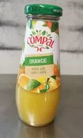Mängden socker i Compal orange