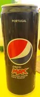 Mängden socker i Pepsi-cola (diet)-330ml-max Zero Aããcar Uef-portugal