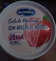 Mängden socker i Gelado Morango sem adição de açucares